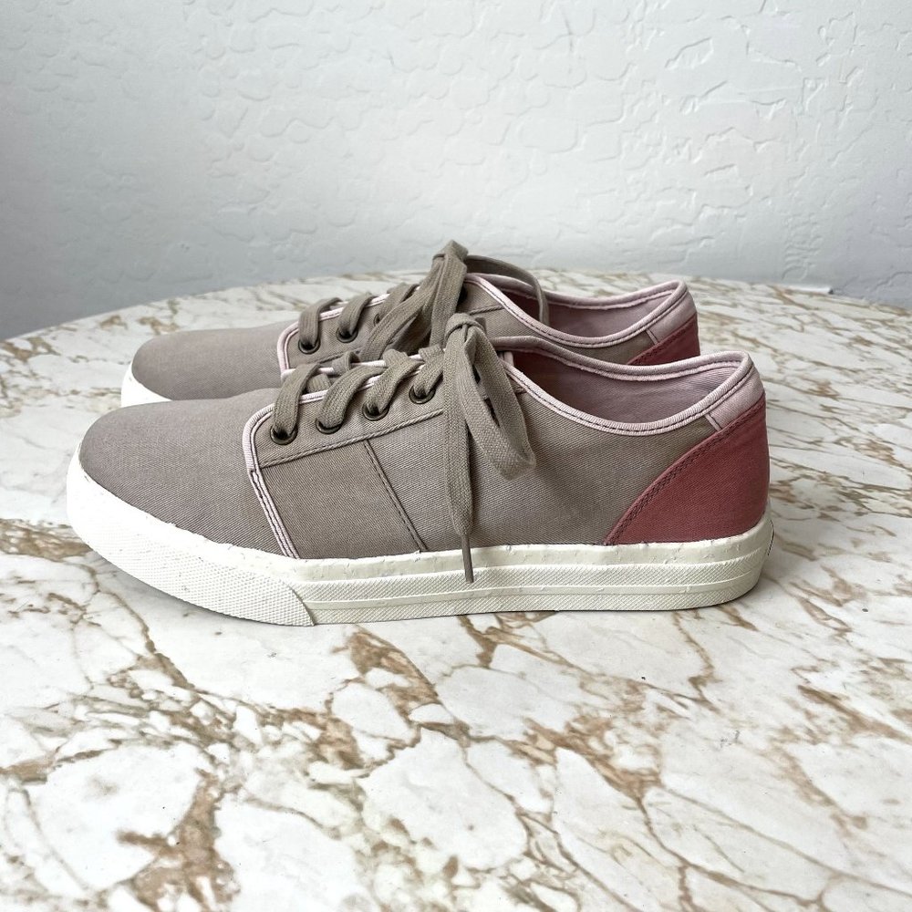 Taos Tan and Pink Sneakers, size 8